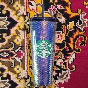 Starbucks Purple Sequin Tumbler 24 ounces